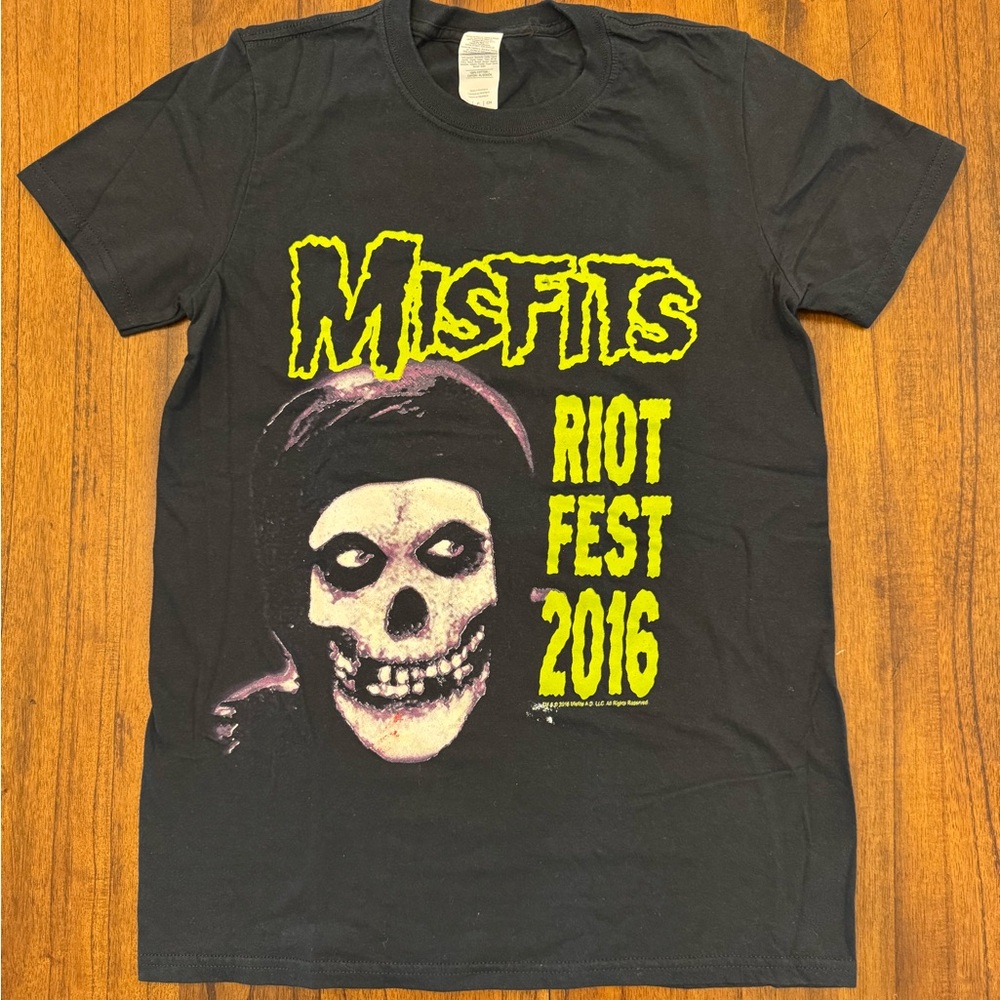 Misfits Riot Fest 2016 Black T-Shirt